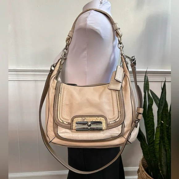 Coach Kristin Spectator Leather Python Hobo-Crossbody Bag - Picture 4 of 16